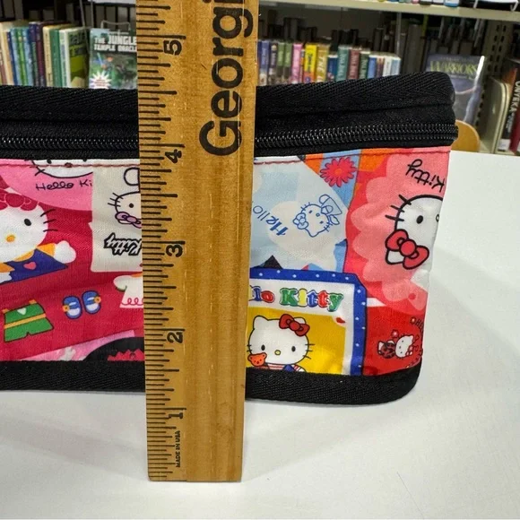 LeSportsac Red and Pink Hello Kitty Packing Cube Mesh Pocket Travel Organizer - Picture 9 of 11